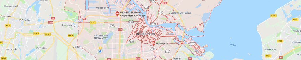 glaszetter Amsterdam locaties